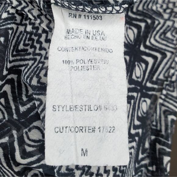 Lily White Sheer Patterned Tank Top Medium - Picture 7 of 7